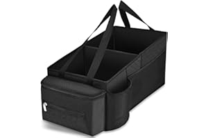 Housen Solutions Car Trunk Organizer, Collapsible Car Organizers and Storage for Suv, Sturdy Trunk Organizer for Car, Black Car Seat Organizer, Car Accessories for Car/SUV/Truck