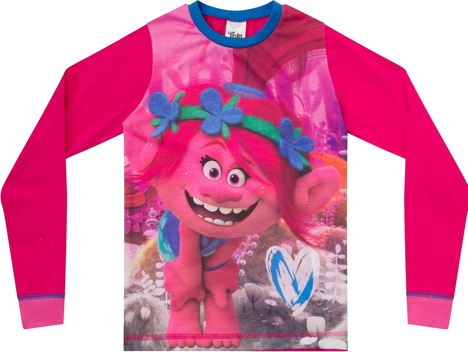 Poppy Pyjamas Trolls Poppy Pyjamas Girls DreamWorks Pyjama Set PJ 6 to 12 Years ...