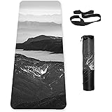 Knsbk Eco Friendly Non Slip Yoga Mat TPE Workout Mat for Men Women, Thick Workout Mat with Carrying Strap, Fitness Mats for E