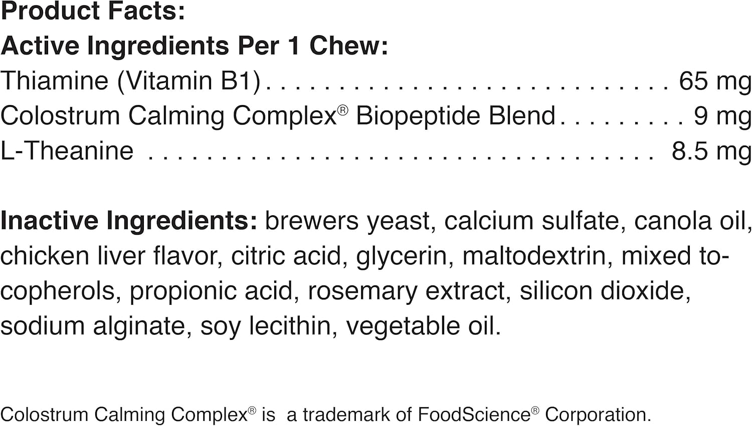 pet naturals of vermont calming