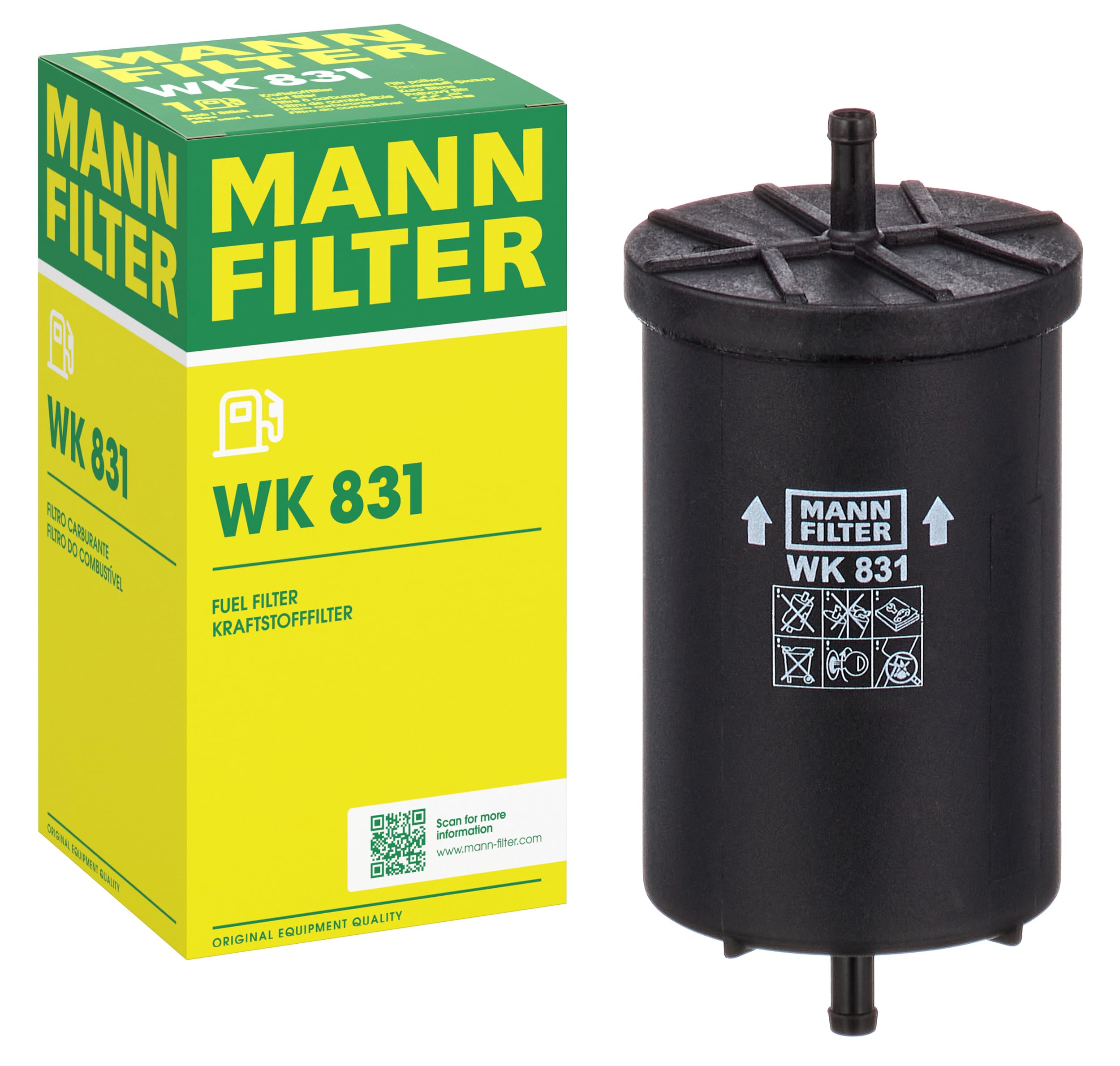 MANN-FILTER WK 831 Fuel Filter - for Cars + Transporters