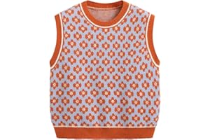 CIDER Sweater Vest Women Sleeveless Cropped Sweaters Cute Graphic Tank Tops Old Money Clothes Fall Outfits