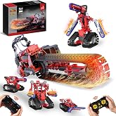 STEM Robot kit for Kids Ages 8-12, 5 In1 Science Building Blocks Kit | Remote &amp; App Control Chainsaw Robot Toys, Technic Engineering Construction Sets for Kids 8 9 10 11 12 13 (429PCS)