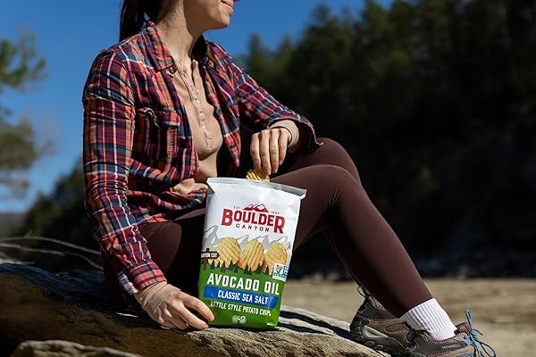 BOULDER CANYON, CHIPS POTATO AVOCADO OIL SEA, 5.25 OUNCE