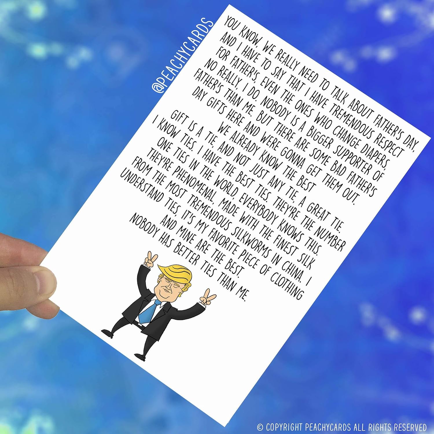 Trump Father's Day Card Funny Fathers Day Card Funny Father's Day Card - Image 3