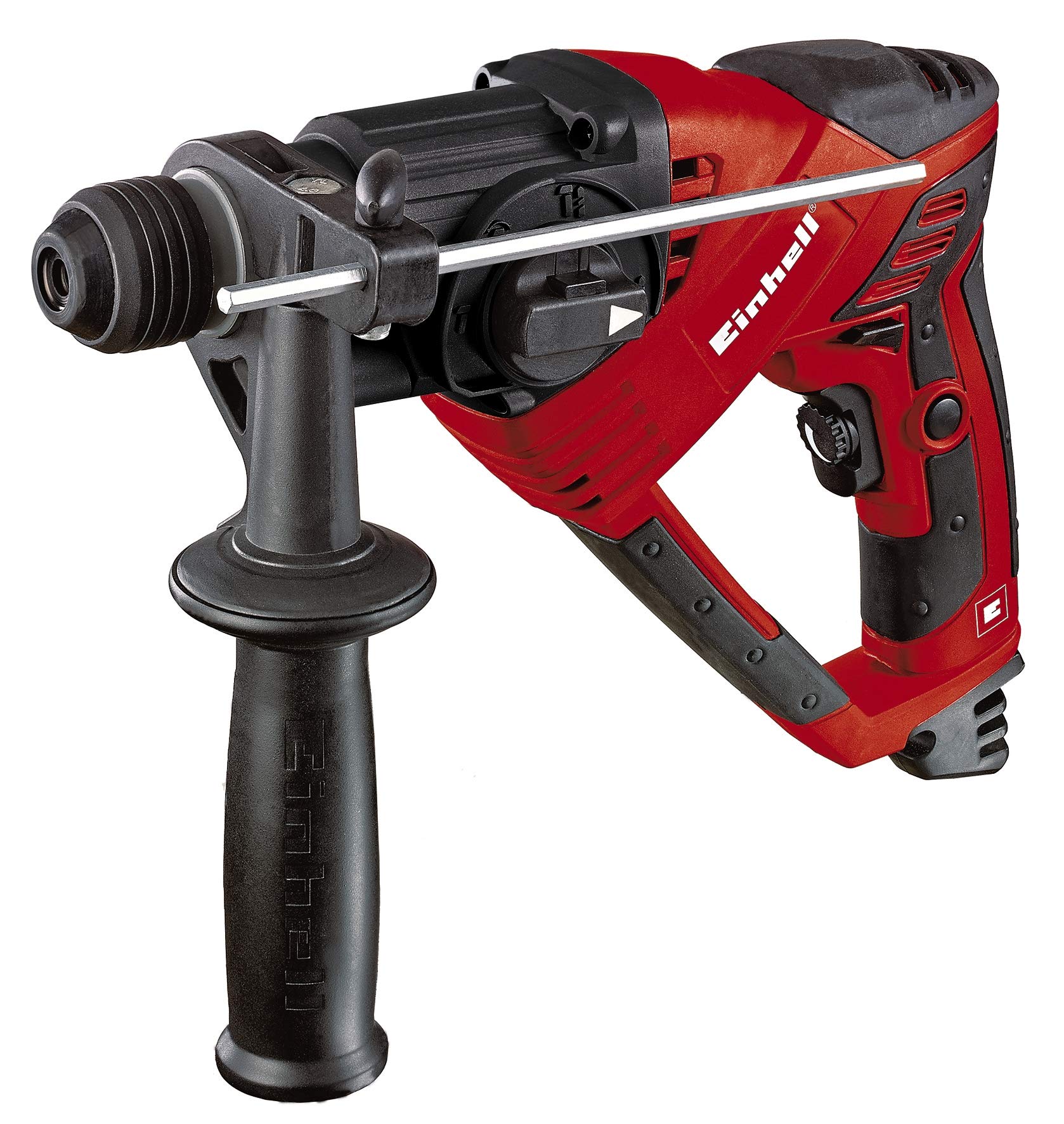 Einhell TC-RH 20/1 Rotary Hammer Drill | SDS Plus 4-in-1 Drill - Drilling / Pneumatic Impact Drilling / Chiselling With And Without Lock | 500W, 1.6 Joule Impact Force, Electronic Speed Control