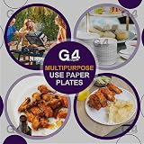 G4GADGET 500 9 Inch Paper Plates Disposable Party Plates 23cm view 4