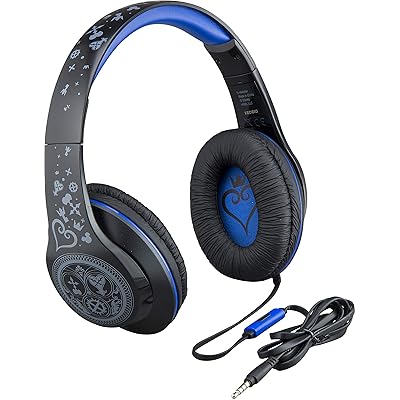 Kingdom Hearts Over The Ear Headphones with Built in Microphone Quality Sound from The Makers of iHome