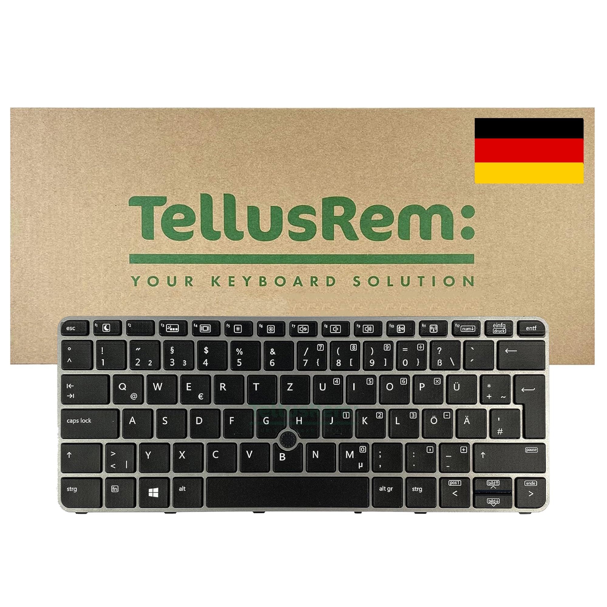replacement German backlit keyboard for HP 820 G3, 820 G4, 725 G3, 725 G4