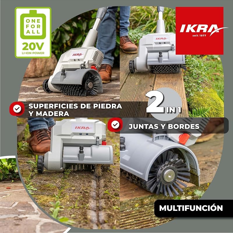 limpiador de superficies y juntas a batería Vario Brush IATR 20