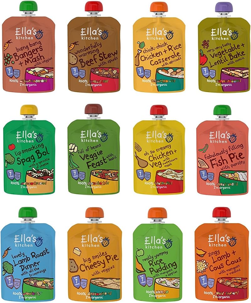 Ella's Kitchen Stage 2 Mixed Case 11 x 130g + 1 x 80g 7 Months