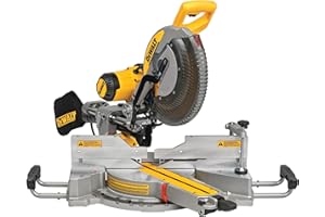 DEWALT Miter Saw, 12-inch Double Bevel Sliding Compound Miter Saw with XPS LED Shadow Light System, Includes Blade Wrench, Material Clamp and Dust Bag (DWS780)