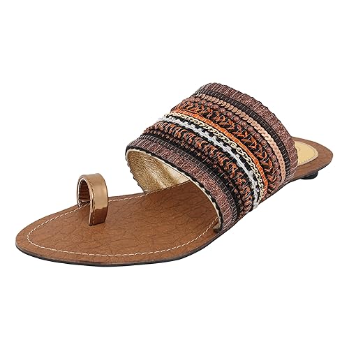 Women's Embellished Toe Ring Slip Ons