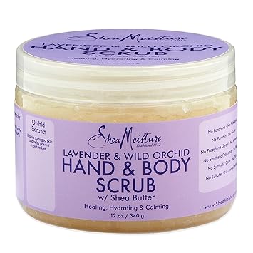 shea moisture lavender and wild orchid scrub