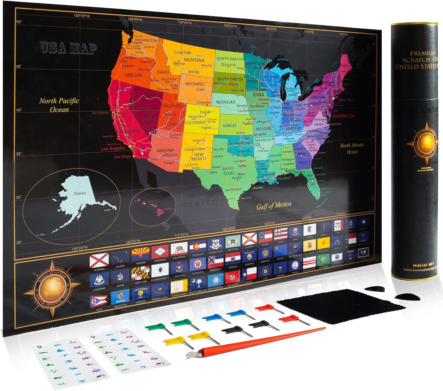 Scratch Map Of United States - 81TF0G6Z41L. AC SL1500 