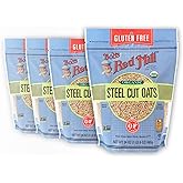 Bob's Red Mill Organic Gluten Free Steel Cut Oats, 24oz (4 Pack)
