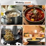 Zocipro Universal Lid for Pots Pans Skillets 16/18/20cm Glass Silicone Rim view 2