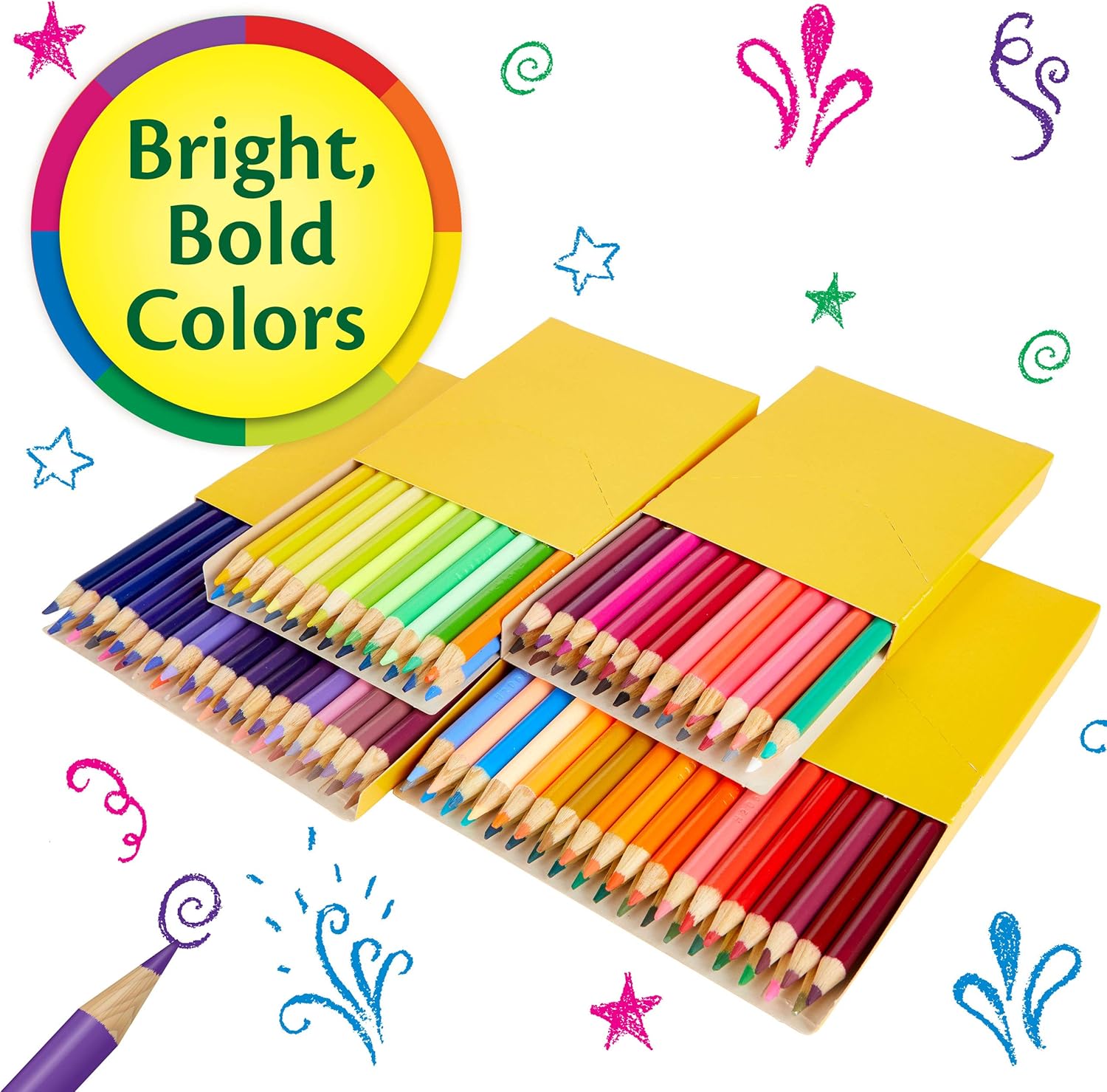 Crayola Colored Pencils, No Repeat Colors, 120 Count, Gift : Office Products