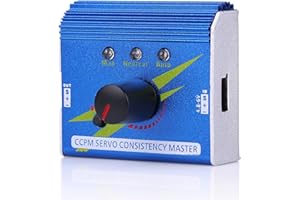 TOPINCN ESCMaster Anodized Aluminum Servo Tester ManualNeutralAuto Mode Test for RC Airplane Car Boat, 1-3 ServosESC, CCPM He