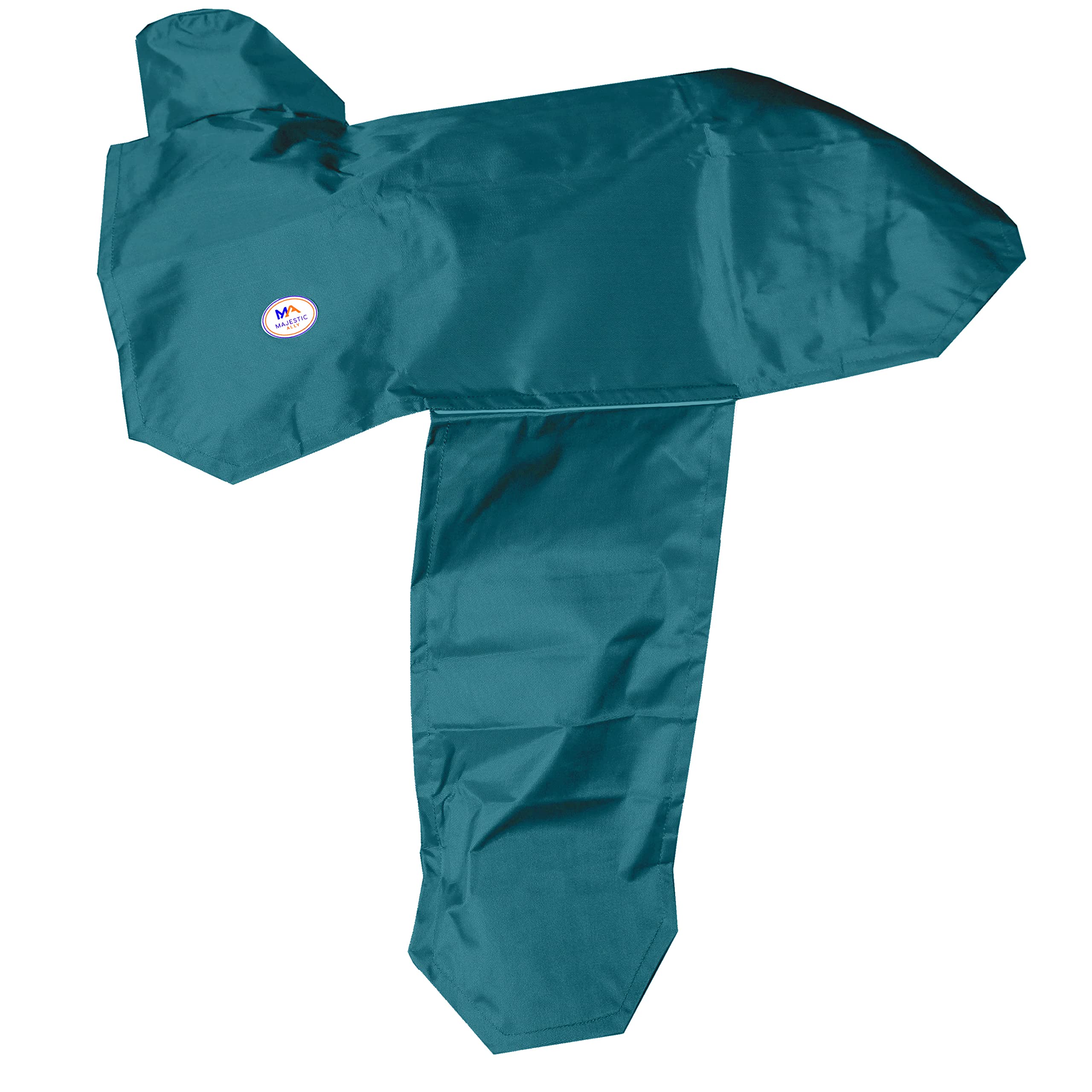 Majestic Ally 1000D Waterproof Reflective Western Saddle Cover - Elastic Straps to Securely Attach Each Corners and Fenders - Fits Most Full-Size Western Saddle - 4 Colors Available (Teal)