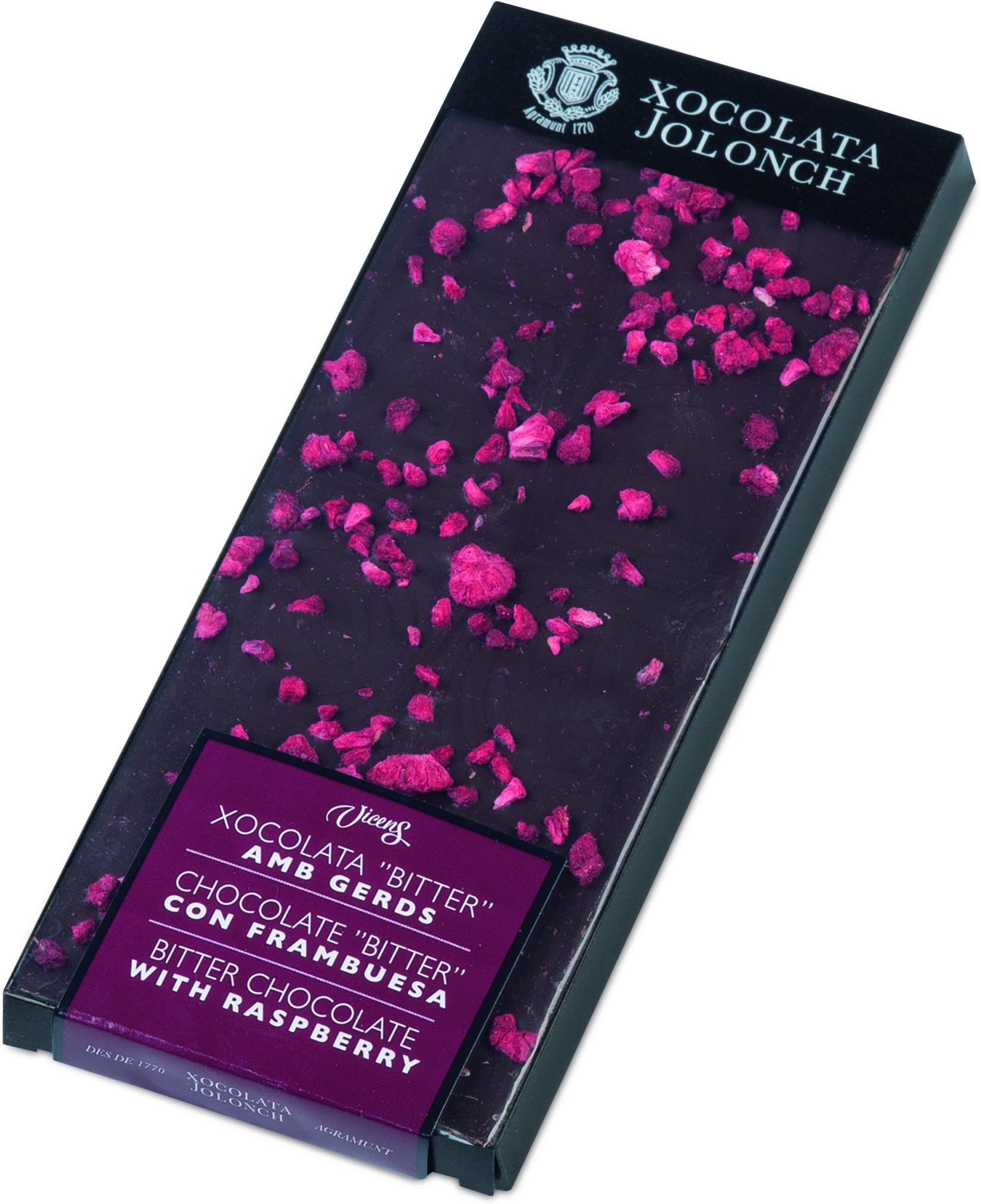 Jolonch Bitter Chocolate and Raspberry, 100 g
