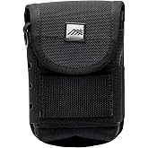 Diamondback EDC X Clip-On Everyday Carry Tool Pouch | DiamondSkin body - main bay fits laser measure, calculator &amp; notepad - bit, pencil &amp; punch slots - webbing hook for tape