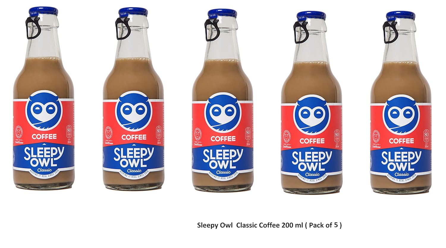 Sleepy Owl Cold Brew Coffee 200 Ml Classic Pack Of 5 Amazon