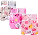 COMSLE Dog Nappies Large 3 Pack Female Adjustable Reusable Diapers view 1