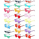 Kanayu Mixed Style Rimless Sunglasses Retro Party Favors Eyewear for Bachelor Party Photoshoot Costume Accessories