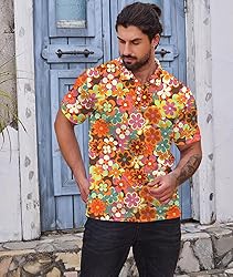 Mens 70s Shirt 70s Outfits for Men Disco Shirts