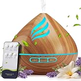 500ML Essential Oil Scent Diffuser: Remote Control &amp;14 Colors LED for Home | Aroma Diffuser with Ultra-Quiet Cool Mist - Aromatherapy Diffuser Offers Auto Shut-Off &amp; Timer for Bedroom or Office