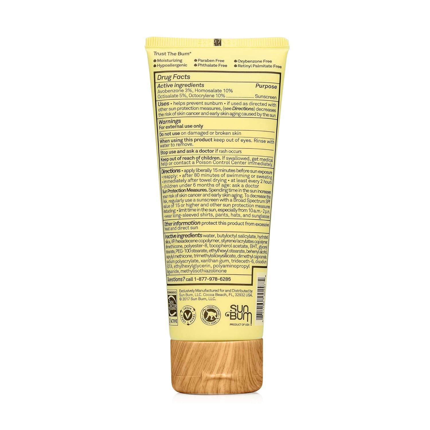 sun bum sunscreen face lotion
