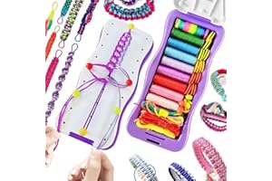 Hechify Friendship Bracelet Making Kit for Girls Arts and Crafts for Kids Age 8-12, Birthday Gifts Ideas for Girl Ages 7 8 9 10 11 12 Year Old - Popular Bracelets String Maker Craft Set