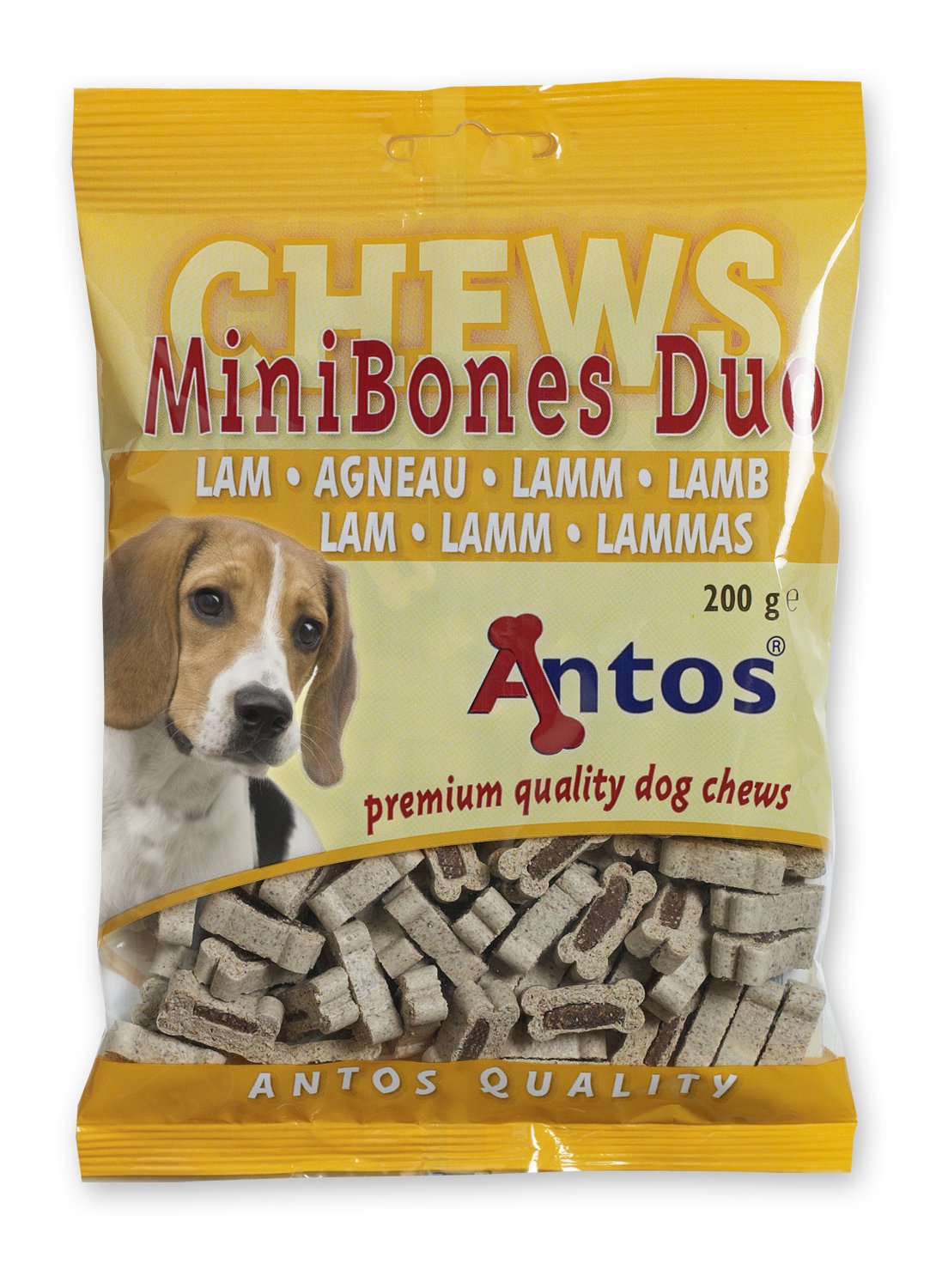 Antos Mini Bones Lamb Dog Treats, 200 g