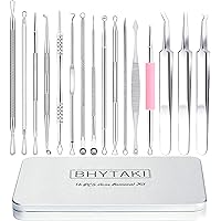 Blackhead Remover Tools, 2023 Latest 16 PCS Pimple Popper Tool Kit, Acne Blackhead Tools for Blemish, 410 Premium Professiona
