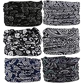 Neck Gaiter Mask Face Scarf Bandana Tube Cover Headwear Balaclava Headband Headwrap for Men and Women