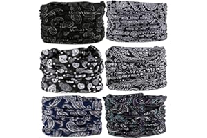 MOBEST Neck Gaiter Mask Face Scarf Bandana Tube Cover Headwear Balaclava Headband Headwrap for Men and Women