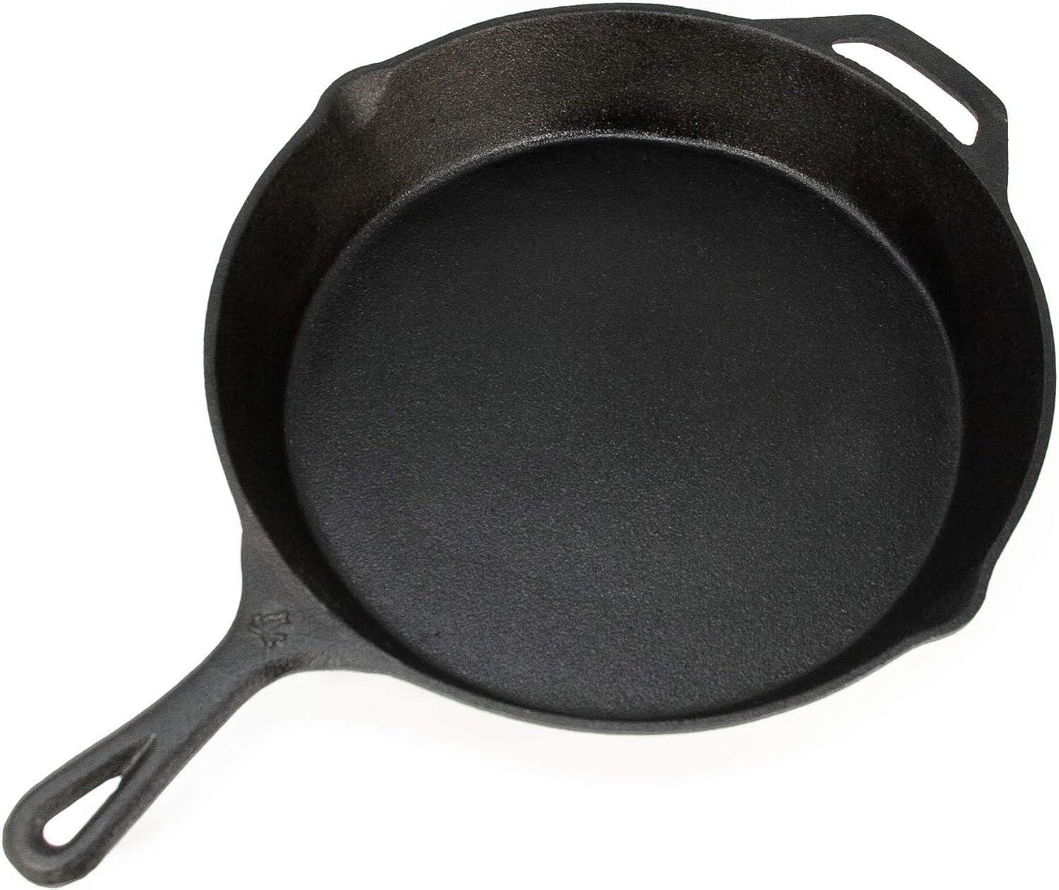 Backcountry Cast Iron Skillet(12 Inch Large Frying Pan + Cloth Handle Mitt, Pre-Seasoned for Non-Stick Like Surface, Cookware Oven/Broiler/Grill Safe, Kitchen Deep Fryer, Restaurant Chef Quality): Kitchen & Dining