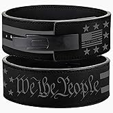 Weight Lifting Belt - Lever Gym Belt for Weightlifting, 10mm Leather Weight Belt for Men - 4 Inches Wide for Support & Stability for Workouts, Powerlifting, Bodybuilding, Fitness & Crossfit