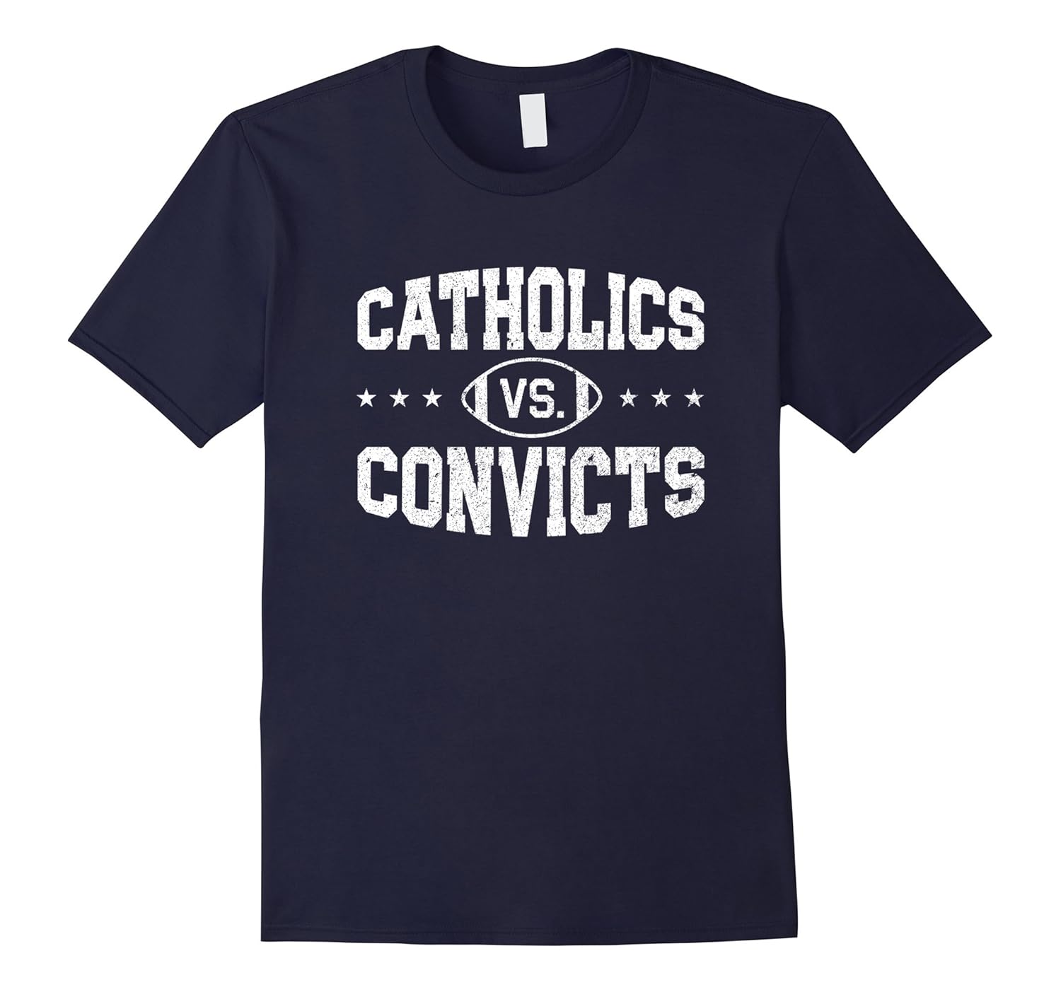 Catholics Vs Convicts T Shirt 1988 Vintage TShirt-Rose