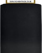 FT Fashion Track 100% Cotton Fabric Metre 58in Wide Black 60sq view 3