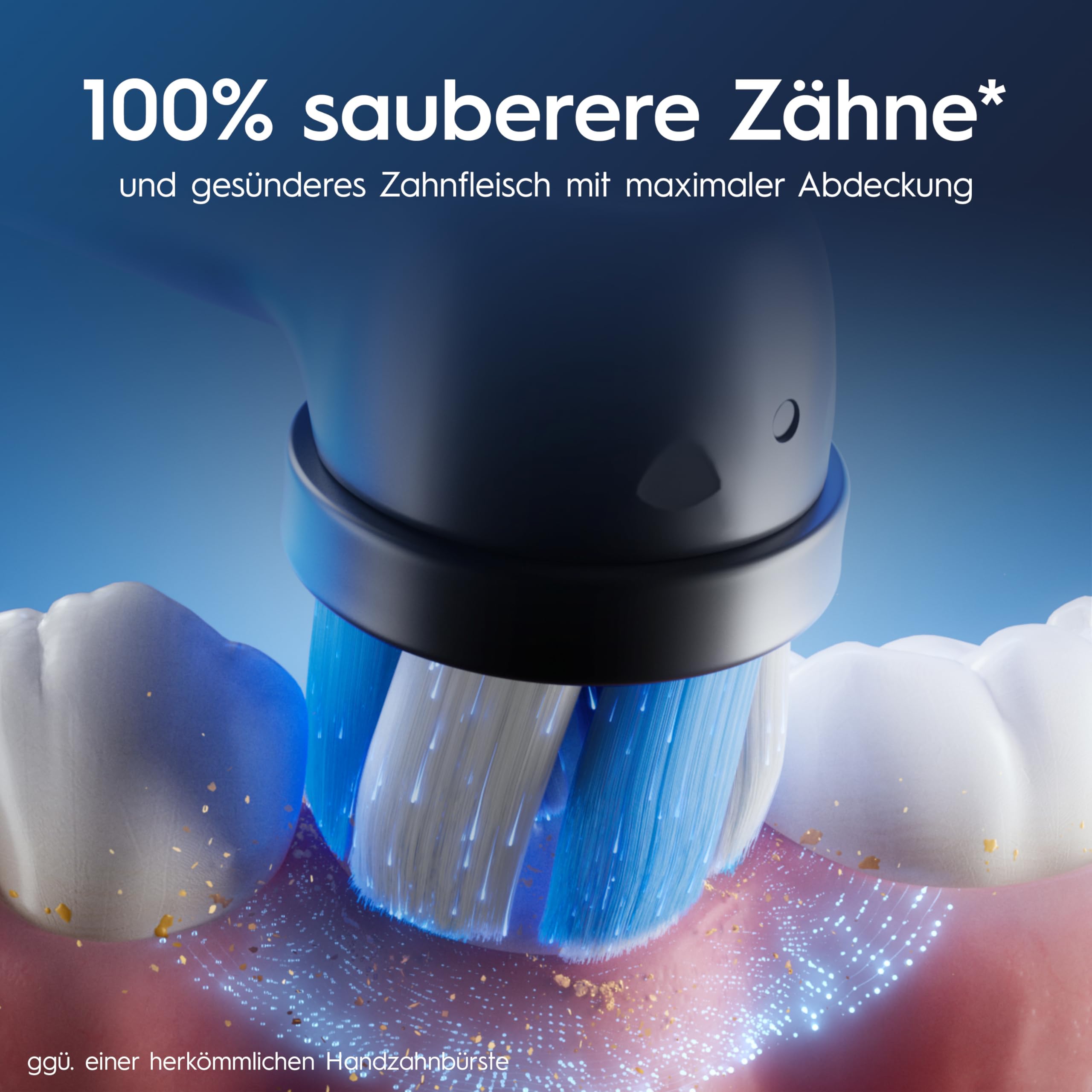 Oral-B iO Series 6 Plus Edition Elektrische Zahnbürste/Electric Toothbrush, Inkl. 3 Aufsteckbürsten, 5 Putzmodi für Zahnpflege, Reise-Etui, Designed by Braun, Schwarz 6