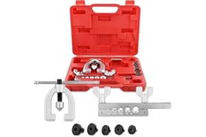 ABN Auto Double Flaring Copper Aluminum Soft Steel Brake Line and Brass Tubing Tool Kit