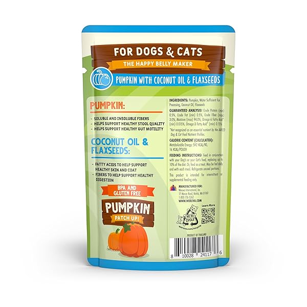 WERUVA PUMPKIN PATCH UP! PUMPKIN POUCHES FOR DOGS & CATS