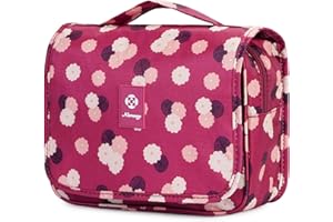 Narwey Hanging Travel Toiletry Bag Cosmetic Make up Organizer for Women and Girls Waterproof