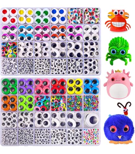 Ojos Googly Autoadhesivos Para Manualidades En Colores Varia | Cuotas Sin Interés