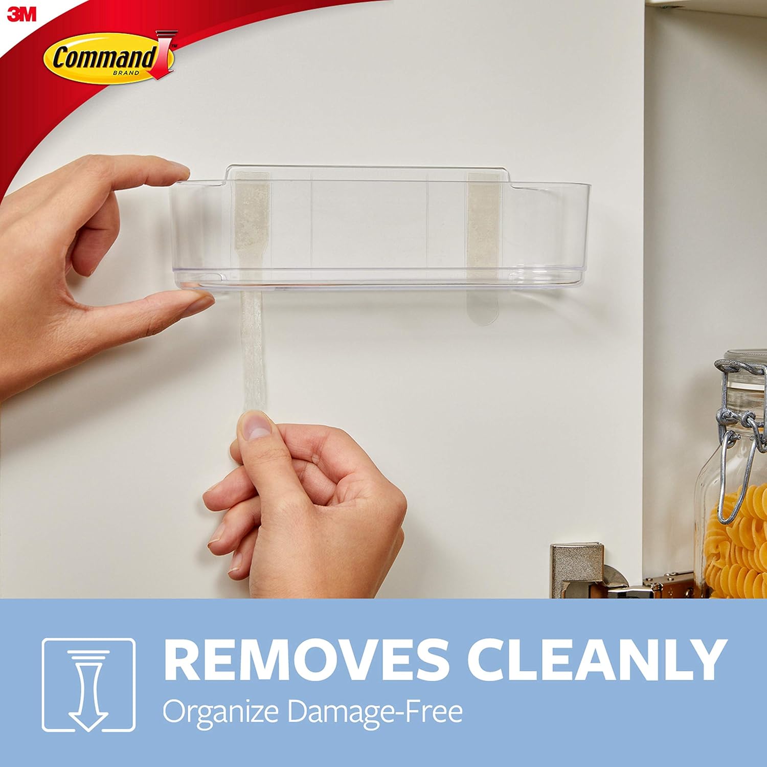 Command Large Caddy, Clear, Organize your dorm - Kitchen Storage And Organization Product Sets - 