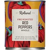 Roland Foods Fire-Roasted Red Peppers, Specialty Imported Food, 28 Ounce, Pack of 1