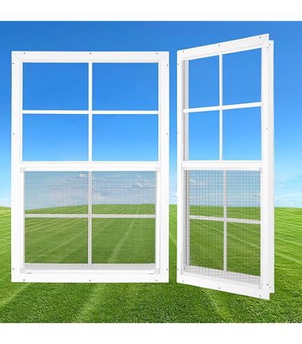 34x28in Horizontal Sliding Window, White 86x71cm Household