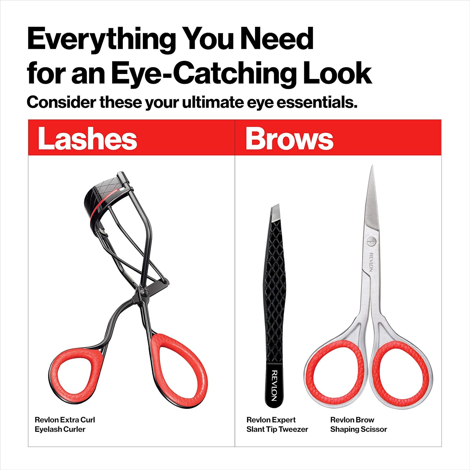 Revlon Extra Curl Eyelash Curler with Non-Slip Finger Grip, For All Eye Shapes, Longlasting Lash Curls : Eye Curler : Beauty